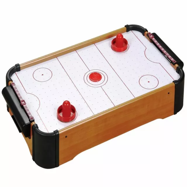 Mini Table-Top Air Hockey Game Pushers Pucks Family Xmas Gift Arcade Toy Playset