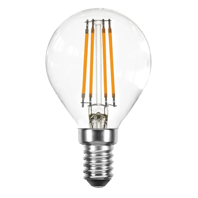 LED Filament Tropfen 4W = 40W E14 Klar Glühfaden extra warmweiß 2200K DIMMBAR