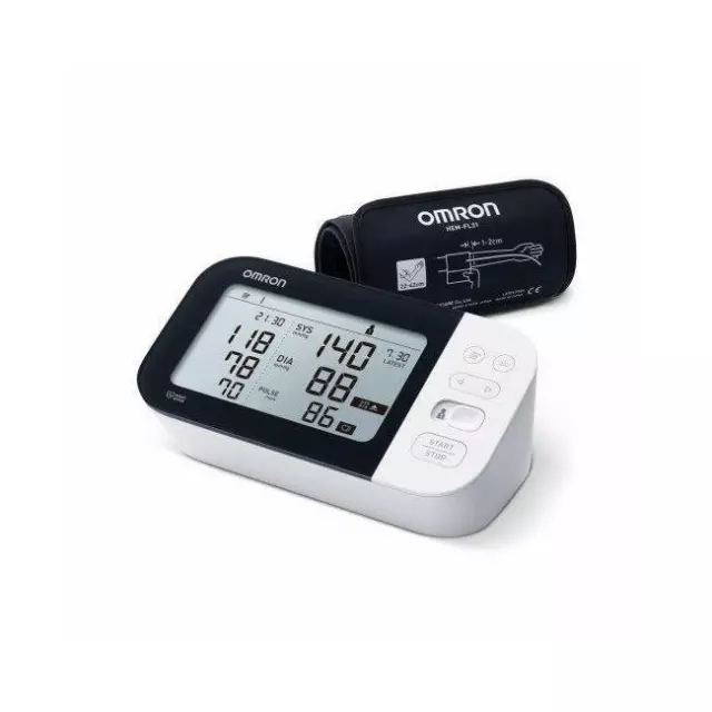 Omron M7 Intelli IT Automatischer Oberarm Blutdruck Bluetooth Monitor