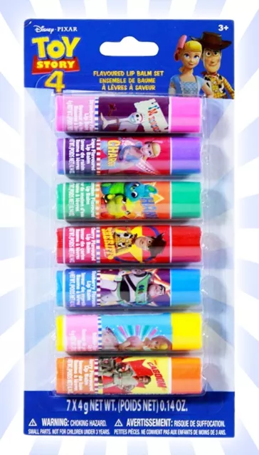 Disney Pixar Toy Story 4 Fruity Flavored Lip Balm Set 7-Pack