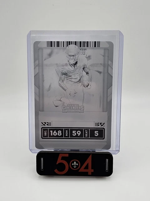 2020 Panini Contenders Draft Picks Marquose Brown 1 Of 1 Printing Plate #66