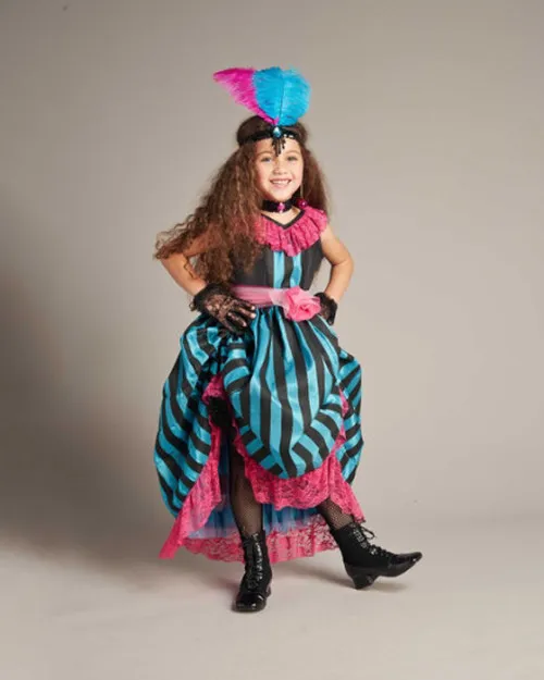 Nwt Chasing Fireflies Size 8 1800S Saloon Girls Can-Can Dancer Show Girl Costume