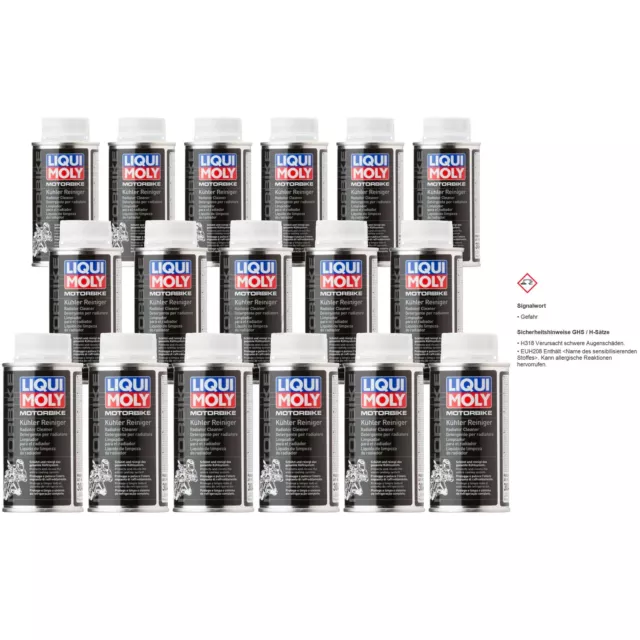 17x Liqui Moly Moto Kühler-reiniger Radiateur Nettoyeur Flush Canette 150 ML De