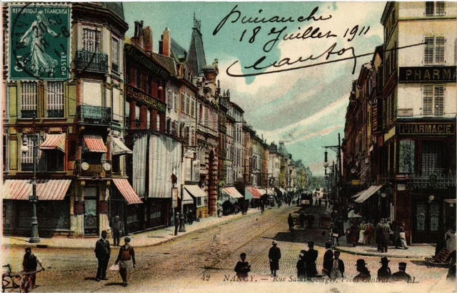 CPA NANCY - Rue St-Georges - Point Central (484038)