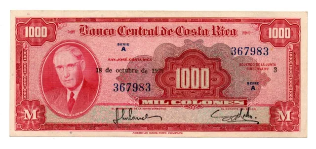 1000 Colones 1973- Costa Rica