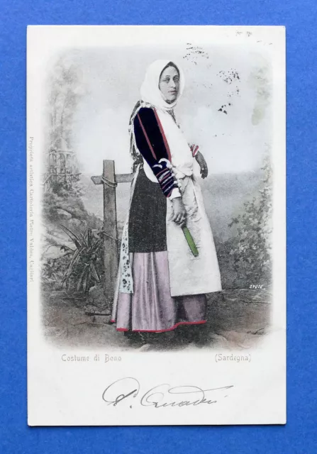 Cartolina Costumi - Costume di Bono - Sardegna - 1901