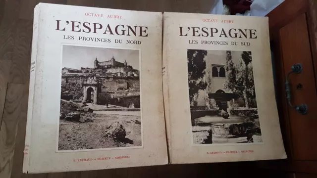 OCTAVE AUBRY - L' ESPAGNE Les Provinces du Nord et du Sud, Arthaud 1937 - 2Vol.