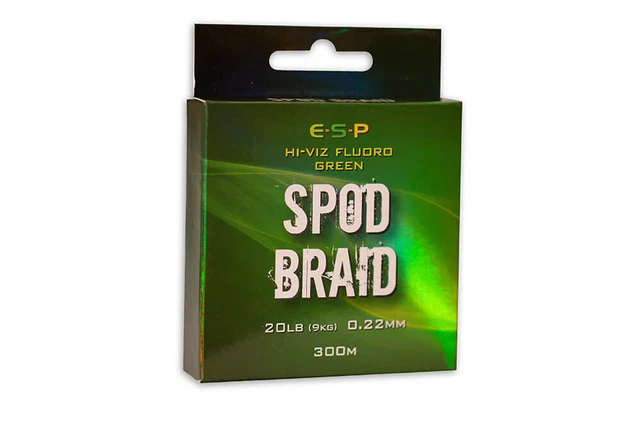 ESP Spod Zopf Fluro Grün 20 Pfund/0,22 mm 300 m - Karpfenangeln
