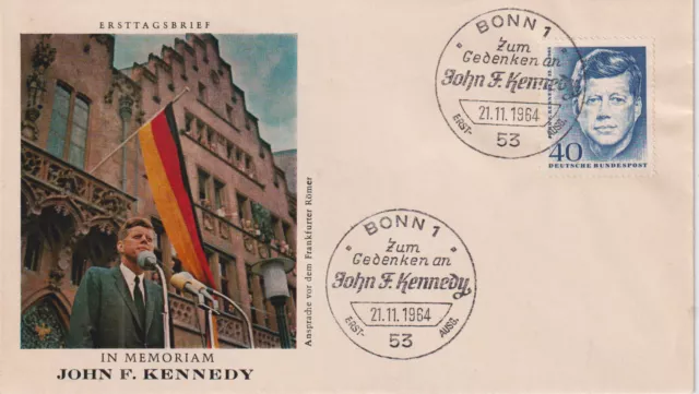 BRD FDC MiNr 453 (2f) "1.Todestag von John F. Kennedy" -US-Präsident-Politiker-