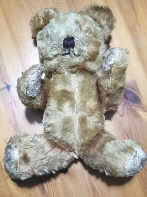 Pedigree British Teddy Bear - Vintage 1950/1960s Gold Mohair . 31cm