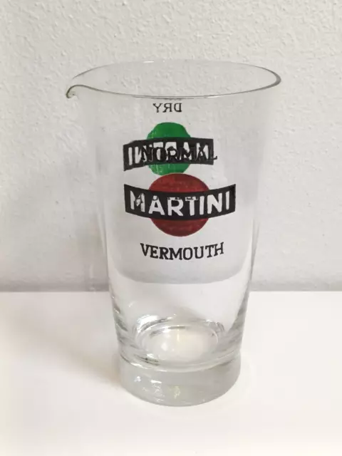 MARTINI VERMOUTH bicchiere da cocktail con versatoio , vintage