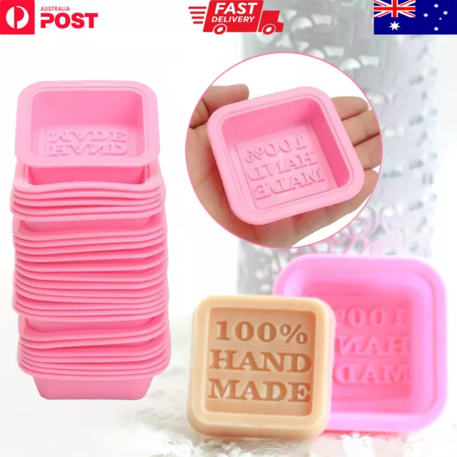 Silicone Soap Mould For DIY Handmade Soap Making Square Shape Molds AU