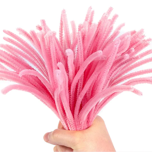 100PC Pipe Cleaners Chenille Stems Colorful Craft Handmade for Birthday Suppl-xp