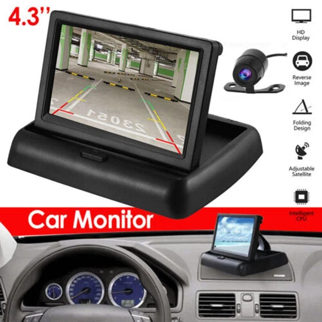 4.3" Car Foldable Monitor Backup Camera Rear View Parking SystW4 V0X8