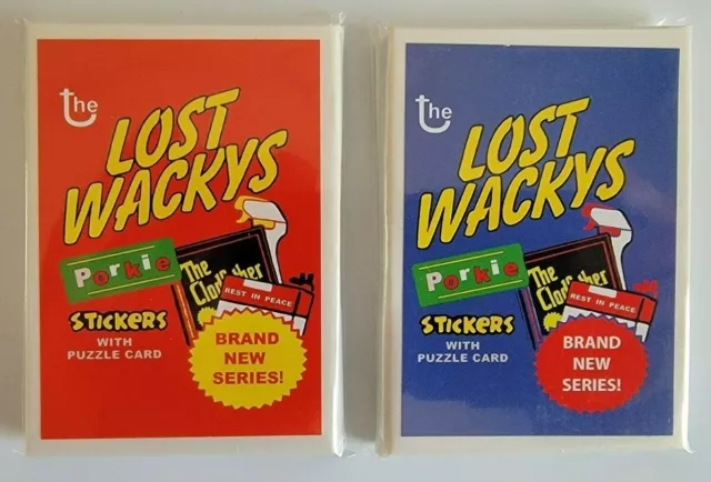 2008 Lost Wacky Packages 2Nd Series Complete 30/30 Set + Puzzle - 2 Sealed Packs