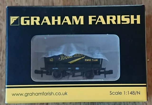 Graham Farish N Gauge 373-652A 14 Ton Tank Wagon "BITUMULS" NEW