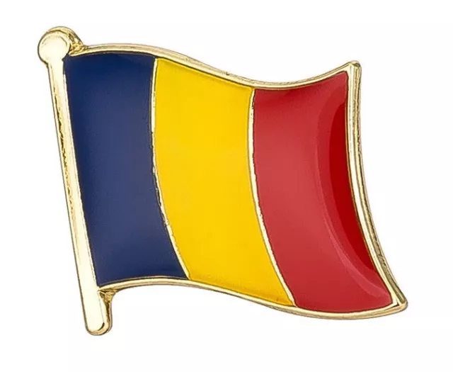 ROMANIA Flag Lapel Pin Badge FREE UK POSTAGE