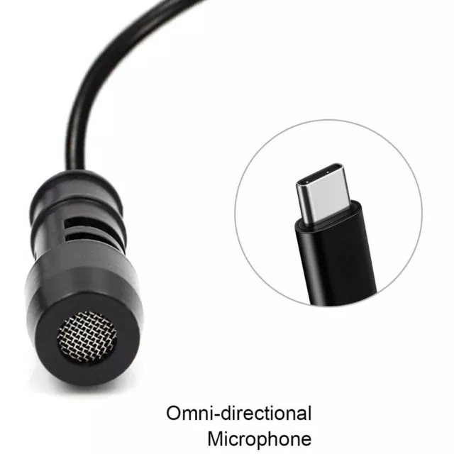 Lavalier Clip-on Microphone Mini Omnidirectional Portable Wired Label Mic