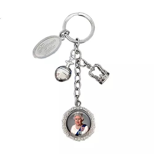 Queen Elizabeth II Platinum Jubilee 1952 - 2022 : Charm Keyring