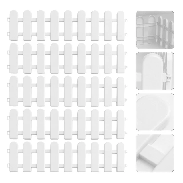 5 Pcs Flower Bed Border Fairy Garden Accessories Edging Fence