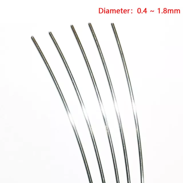 Spring Piano Wire, straight rods. From 0.4 mm to 1.8 mm diameter, 8m-10m long