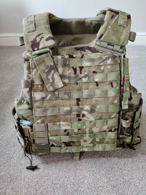 BRITISH ARMY VIRTUS body armour + soft fillers (STV) size L £500.00 ...