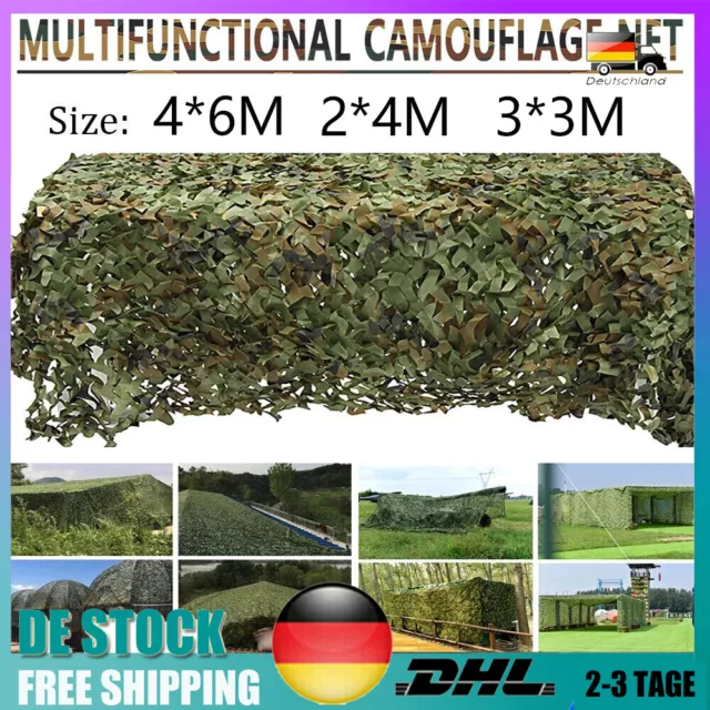 4X6M Camouflage Jagd Tarnnetz Bundeswehr Armee Army Tarnung Camo Hunter Net