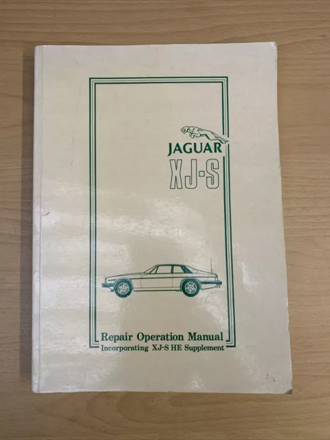 Jaguar XJS V12 & HE 1975-1984 Factory Repair Operation Workshop Manual VGC XJ-S