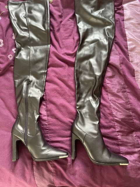 asos petite thigh high boots