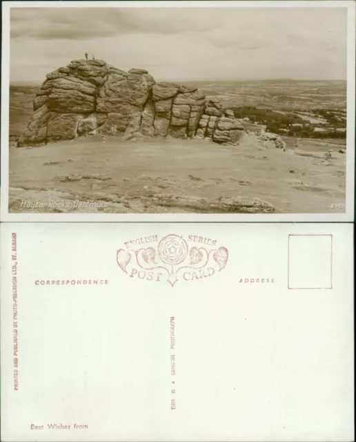 Dartmoor Haytor Rocks 8493 RP Real Photo Precision