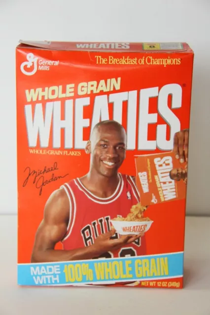 Michael Jordan Vintage Wheaties Cereal Box Unopened 90's Chicago Bulls