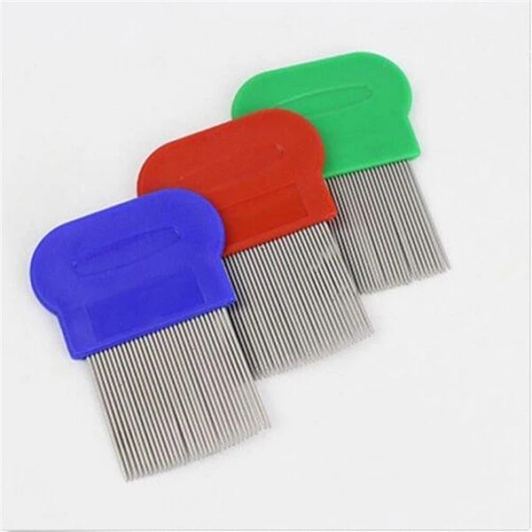 Head Lice Comb Fine Tooth Metal Detection Remove Hair Nit Eggs 2