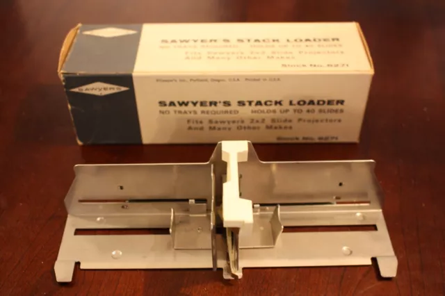 Vintage Sawyer's Stack Loader No. 6271 For 2X2 Slide Projectors W/ Box