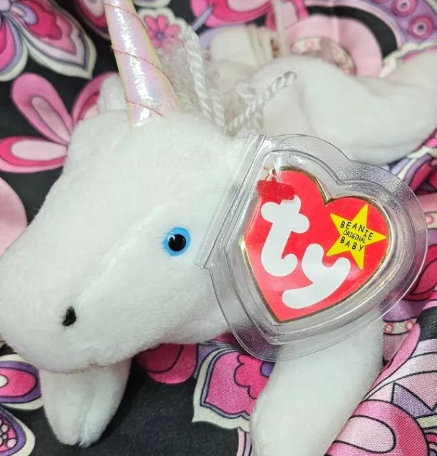 Iridescent Horn MYSTIC the Unicorn ✨️ MWNMT Near Mint✨️ original TY Beanie Baby