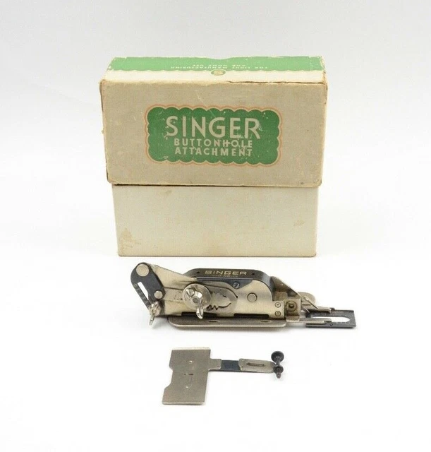 VINTAGE SINGER SEWING Machine Buttonhole Attachment No.121795 UNTESTED