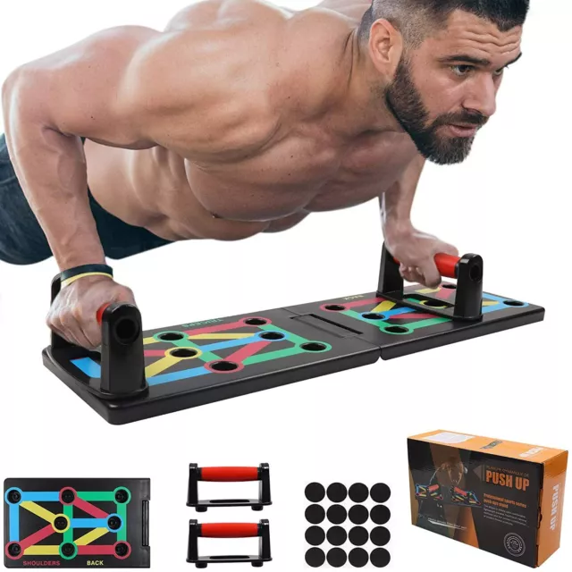 Push up Board Musculation Pompe Fitness Maison Pectauraux Exercice 12 en 1