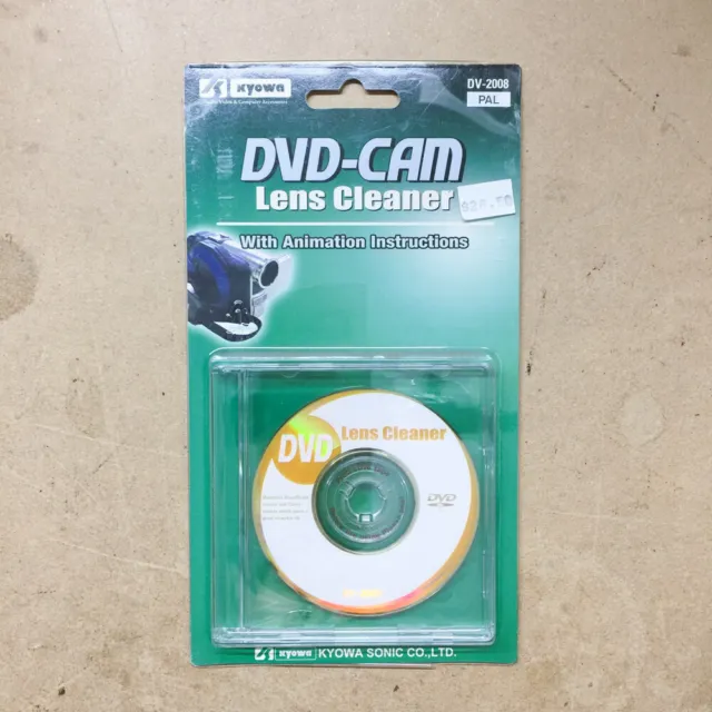 DVD-CAM Lens Cleaner DV-2008 PAL With Animation Instructions
