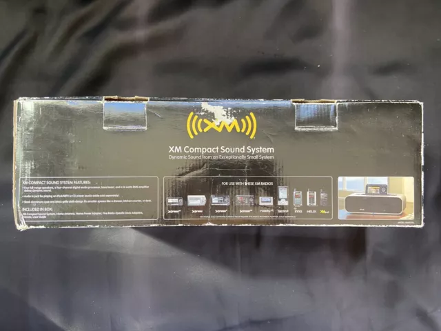 Sirius XM Compact Sound System w/Audiovox Xpress Radio Unit Antenna Remote & AC 3