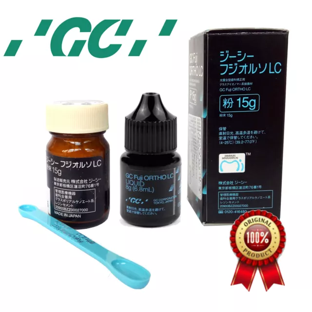 NEW Dental GC Fuji ORTHO LC light-cure bonding Glass Ionomer Cement KIT JAPAN CE