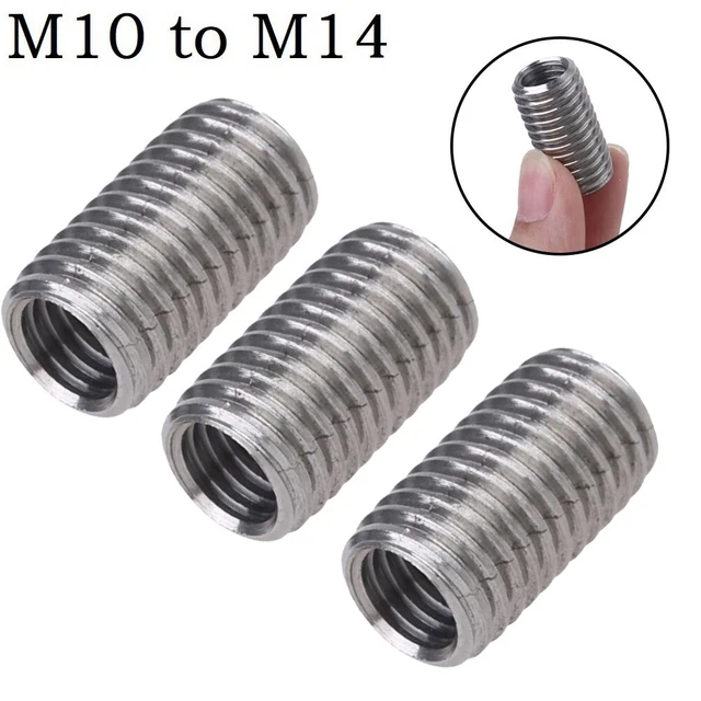 M10 To M14 Adapter Angle Grinder Polisher Thread Drill-Bit Interface Converter*3