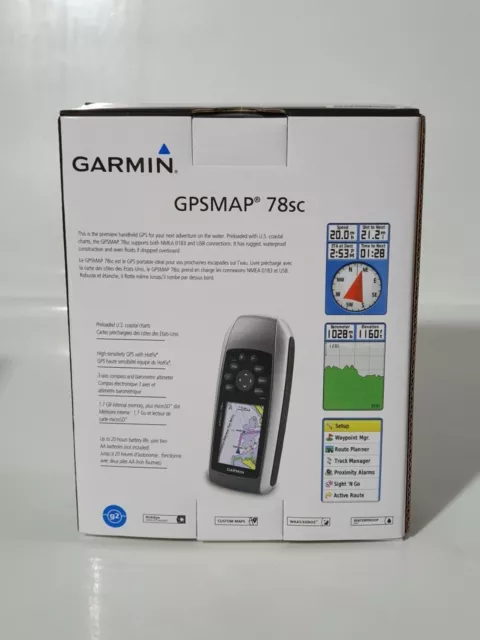 Garmin GPSMAP 78sc GPS Handheld  Marine Navigator 010-00864-02 / 753759100926 UR 2