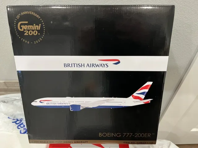 British Airways 777-200ER G-YMMS Gemini Jets G2BAW1130 Scale 1:200 IN STOCK