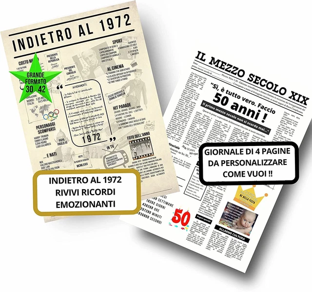 Biglietto Auguri 50° Compleanno Originale, Design Gin & Champagne Con Glitter E Lamina Oro, Jonny Javelin - 2