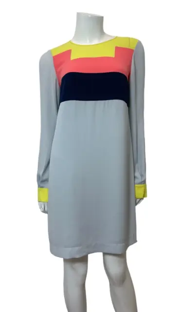 NWT BCBGMAXAZRIA Cally Color Block Dress in Haze Combo Size S