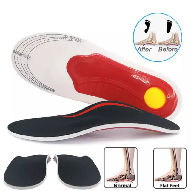 Orthotic Gel High Arch Support Insoles Gel Pad 3D Arch Support Flat Feet Soft