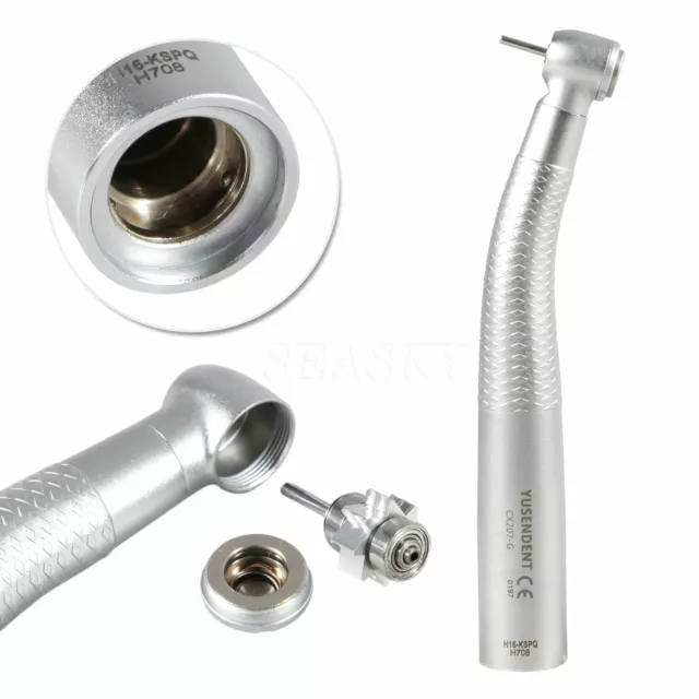 Dental LED Fiber Optic High Speed Handpiece Triple Spray Fit KV Coupler for COXO