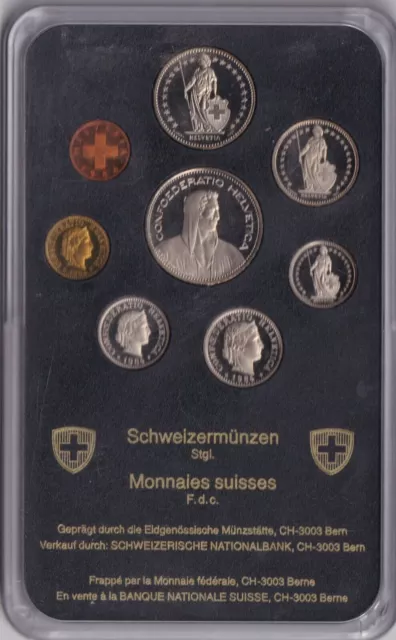 Suisse 1984 Coffret de 8 pièces 8,86 Francs