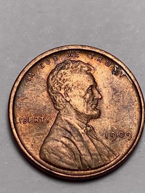 1909 Vdb  Lincoln Head Cent Wheat Penny 2