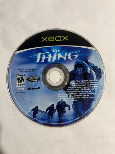 The Thing (Microsoft Xbox, 2002) Disc Only Tested