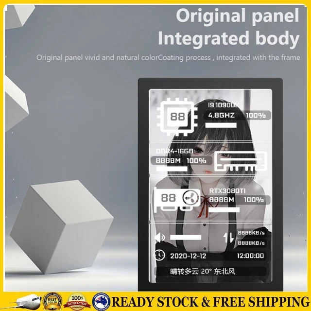 50-ZOLL-IPS-TYP-C-SEKUNDÄRBILDSCHIRMGEHÄUSE CPU GPU RAM HDD ...